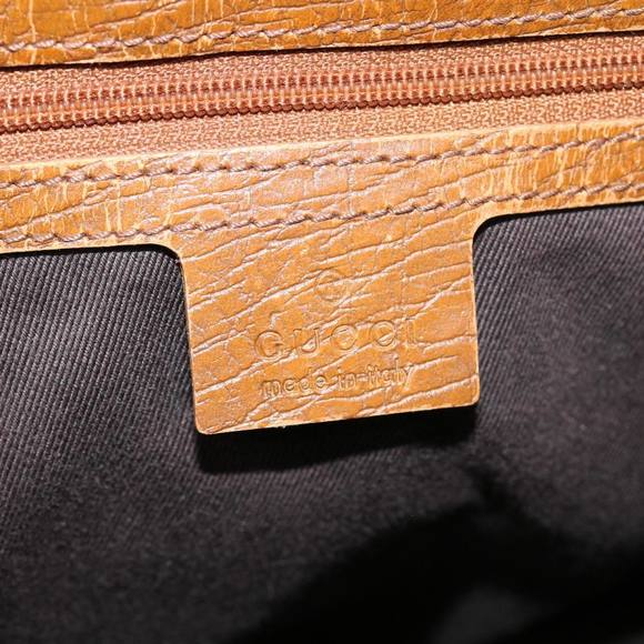 GUCCI GG Canvas Bamboo Hand Bag Beige 112530 Auth yk8569 - Picture 10 of 16